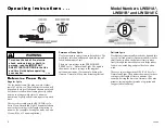 Preview for 2 page of Alliance Laundry Systems LWS01A* series Operating Instructions Manual