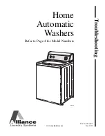 Alliance Laundry Systems LWS01M series Troubleshooting Manual предпросмотр