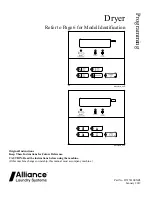 Alliance Laundry Systems PD3JGBGS403UG01 Programming предпросмотр