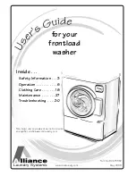 Alliance Laundry Systems TLW1991N User Manual предпросмотр