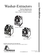 Preview for 1 page of Alliance Laundry Systems UW Installation Manual