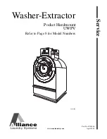 Alliance Laundry Systems UW100PV Series Service Manual preview