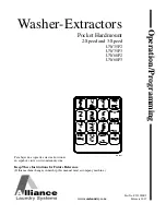 Alliance Laundry Systems UW35P2 Operation/Programming Manual preview