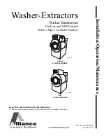 Preview for 1 page of Alliance Laundry Systems UWL045K1L Installation Operation & Maintenance