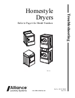 Preview for 1 page of Alliance Laundry Systems YDEE5BGS173CW01 Troubleshooting Manual