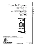 Предварительный просмотр 1 страницы Alliance Laundry Systems YT050E Installation Manual