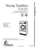 Alliance Laundry Systems YT050L Installation Manual предпросмотр