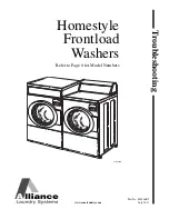 Alliance Laundry Systems ZFN50FSP111CW01 Troubleshooting Manual preview