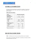 Preview for 3 page of Alliance Products DALPH1002 Operation Manual