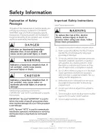 Preview for 3 page of ALLIANCE 513218R2 speed queen User Manual