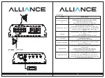 Предварительный просмотр 3 страницы ALLIANCE VL1500D Quick Start Manual