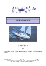 Alliaura Marine Feeling 32 Owner'S Manual preview