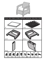 Preview for 3 page of Allibert CORFU WEEKEND Assembly Instructions Manual