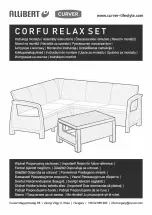 Предварительный просмотр 1 страницы Allibert CURVER CORFU RELAX SET Assembly Instructions Manual