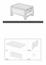 Предварительный просмотр 4 страницы Allibert CURVER CORFU RELAX SET Assembly Instructions Manual