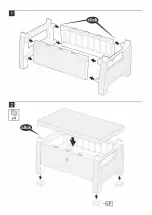 Предварительный просмотр 5 страницы Allibert CURVER CORFU RELAX SET Assembly Instructions Manual