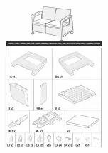 Предварительный просмотр 25 страницы Allibert CURVER CORFU RELAX SET Assembly Instructions Manual