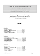 Предварительный просмотр 1 страницы Allibert MARNY Assembly And Maintenance Manual