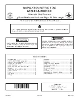 Preview for 1 page of Allied Air 80G1UH Installation Instructions Manual