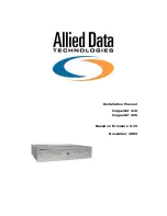 Предварительный просмотр 1 страницы Allied Data Technologies CopperJet 416 Installation Manual