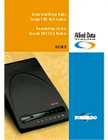 Предварительный просмотр 1 страницы Allied Data Technologies Tornado FMV 56.0 Quick Installation Manual