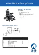 ALLIED MEDICAL Quantum Q6 Edge 2.0 Setup Manual preview