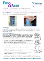 Preview for 1 page of ALLIED MEDICAL Spectrum Healthcare ErgoRaiser Instructions And Manuallines