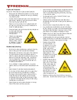 Предварительный просмотр 5 страницы Allied Systems Freeman 370 Operator’S And Parts Addendum