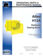 Allied Systems H12A Operation, Parts & Maintenance Manual preview