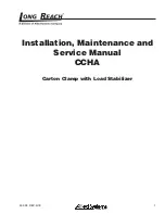 Предварительный просмотр 1 страницы Allied Systems LONG REACH CCHA Installation Maintenance And Service Manual