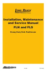 Preview for 1 page of Allied Systems LONG REACH FLN Series Installation Maintenance And Service Manual