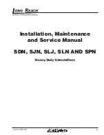 Предварительный просмотр 1 страницы Allied Systems SDN Installation Maintenance And Service Manual