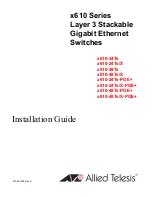 Preview for 1 page of Allied Telesis 48Ts/X Installation Manual