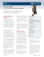 Preview for 1 page of Allied Telesis ADSL24AE Specifications