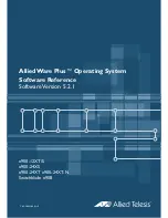Allied Telesis AlliedWare Plus 5.2.1 Software Reference Manual preview