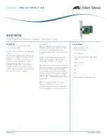 Allied Telesis AT-2750TX- Datasheet preview