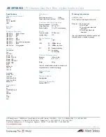 Предварительный просмотр 2 страницы Allied Telesis AT-2972SX/2 Specifications