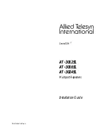 Preview for 1 page of Allied Telesis AT-3012SL Installation Manual