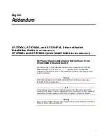 Предварительный просмотр 3 страницы Allied Telesis AT-3714FXL Addendum