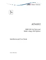 Allied Telesis AT-6102 Installation And User Manual предпросмотр