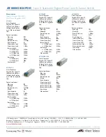 Предварительный просмотр 4 страницы Allied Telesis AT-8000GS/24POE Datasheet