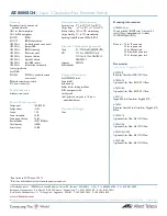 Preview for 3 page of Allied Telesis AT-8000S/24 Specifications