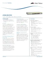 Allied Telesis AT-8000S/24POE Datasheet preview