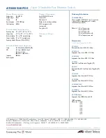 Preview for 3 page of Allied Telesis AT-8000S/48POE Datasheet