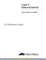 Предварительный просмотр 1 страницы Allied Telesis AT-8000S Series Cli Reference Manual