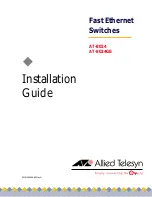 Allied Telesis AT-8024 Installation Manual предпросмотр