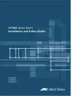 Предварительный просмотр 1 страницы Allied Telesis AT-8600 Series Installation And Safety Manual