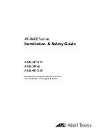 Предварительный просмотр 2 страницы Allied Telesis AT-8600 Series Installation And Safety Manual