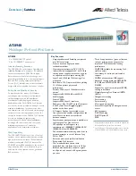 Предварительный просмотр 1 страницы Allied Telesis AT-8948 Datasheet