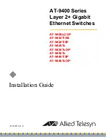 Allied Telesis AT-9408LC/SP Series Installation Manual предпросмотр